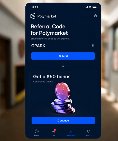 referral code polymarket