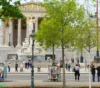 Parliament building Vienna Austria