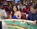 Players at the baccarat table