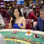 Players at the baccarat table