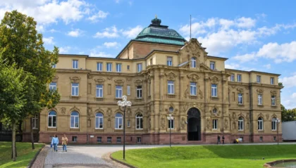 The building of Germanys Federal Court of Justice in Karlsruhe