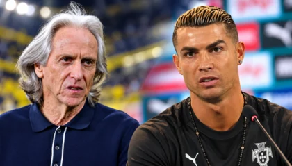 Jorge Jesus and Cristiano Ronaldo